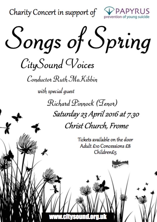 Songs of Spring Concert Poster